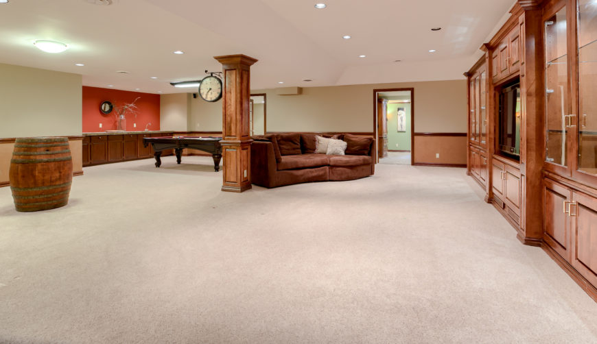 Spacious lower level, perfect for entertaining